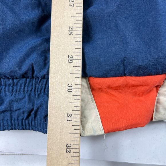 VTG 90s Starter Pro Line Chicago Bears Bomber Jacket Extra Large Blue Full Zip - Picture 14 of 16